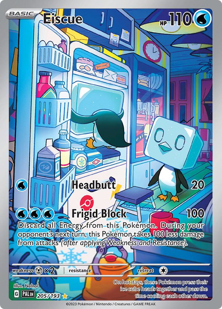 Pokemon TCG - Eiscue - PAL EN 205/193