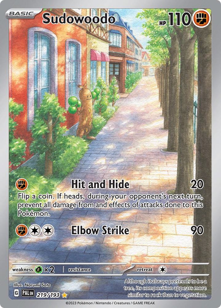 Pokemon TCG - Sudowoodo - PAL EN 219/193