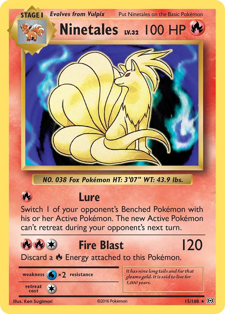 Pokemon TCG - Ninetales - XY Evolutions 15/108 Eng.