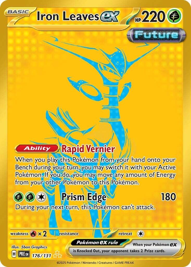 Pokemon TCG - iron Leaves ex - PRE EN 176/131