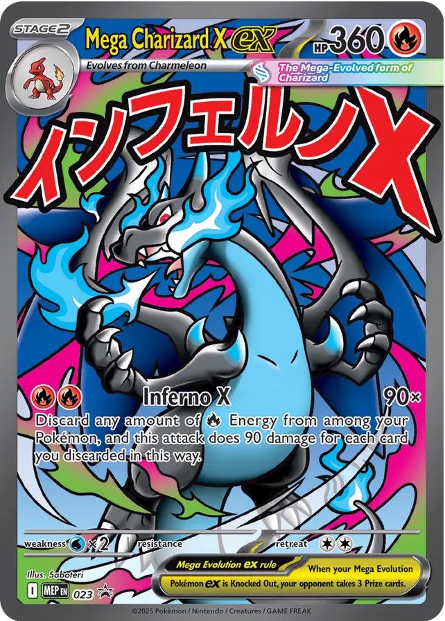Mega Charizard X ex - 023 - ME: Mega Evolution Promo (MEP)