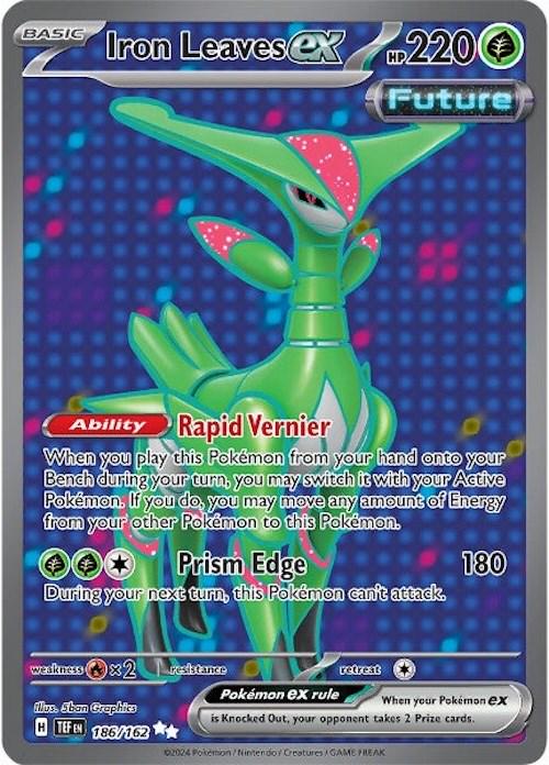 Pokemon TCG - Iron Leaves ex - TEF EN 186/162