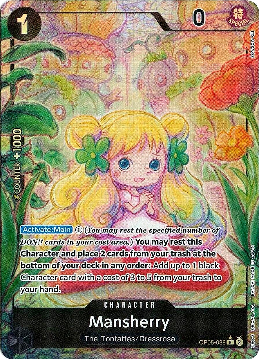 One Piece TCG - Mansherry Alt Art - OP05-088 R*