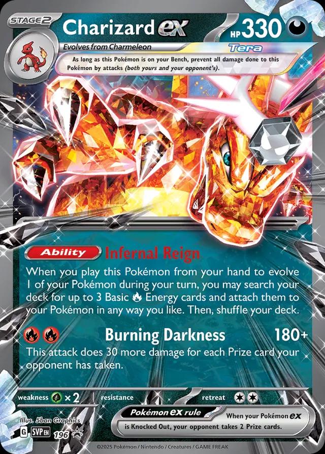 Pokemon TCG - Charizard EX - SVP EN 196 Promo