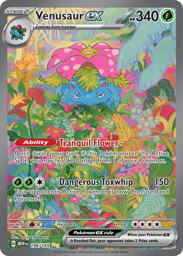 Pokemon TCG - Venusaur ex - MEW EN 198/165