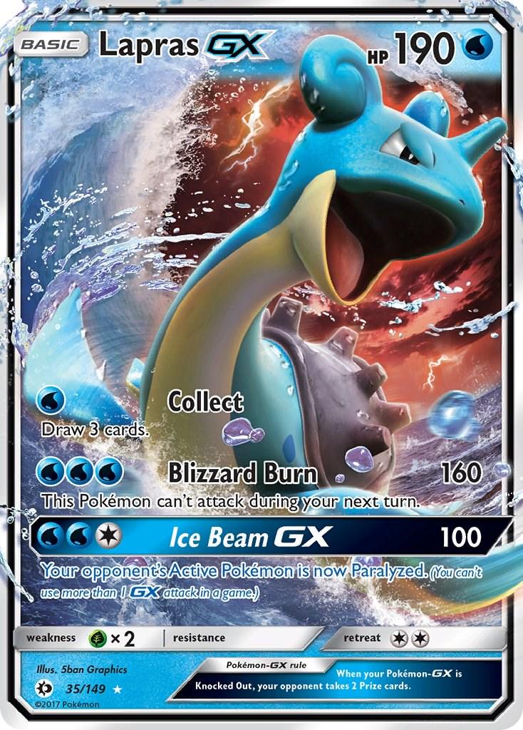 Pokemon TCG - Lapras GX - SM01 35/149