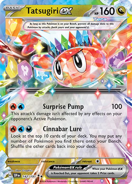 Pokemon TCG - Tatsugiri EX - SSP EN 142/191
