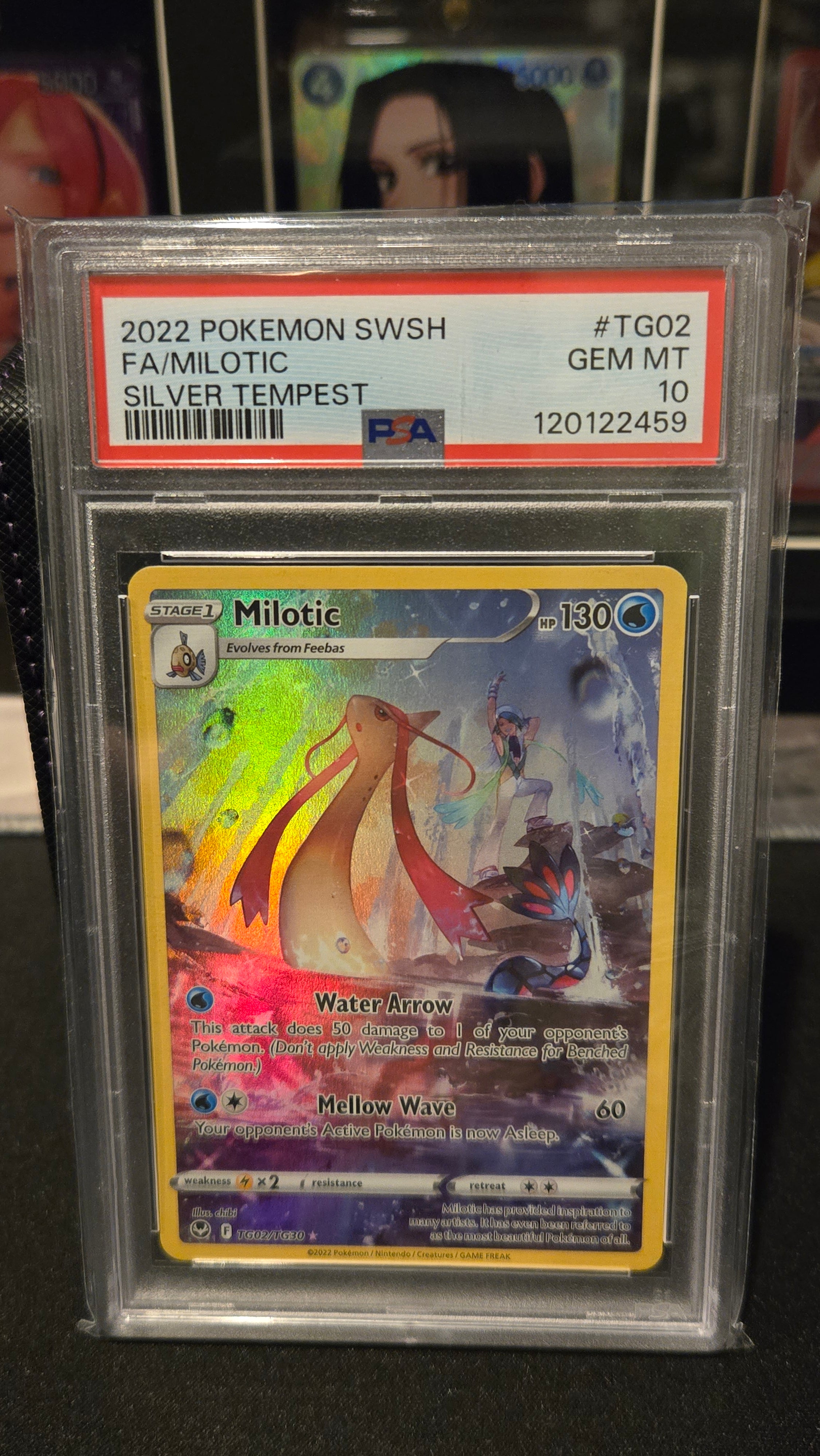 Pokemon TCG - Milotic 2022 Pokemon SWSH - Silver Tempest - TG02/TG30 - PSA GEM MT 10