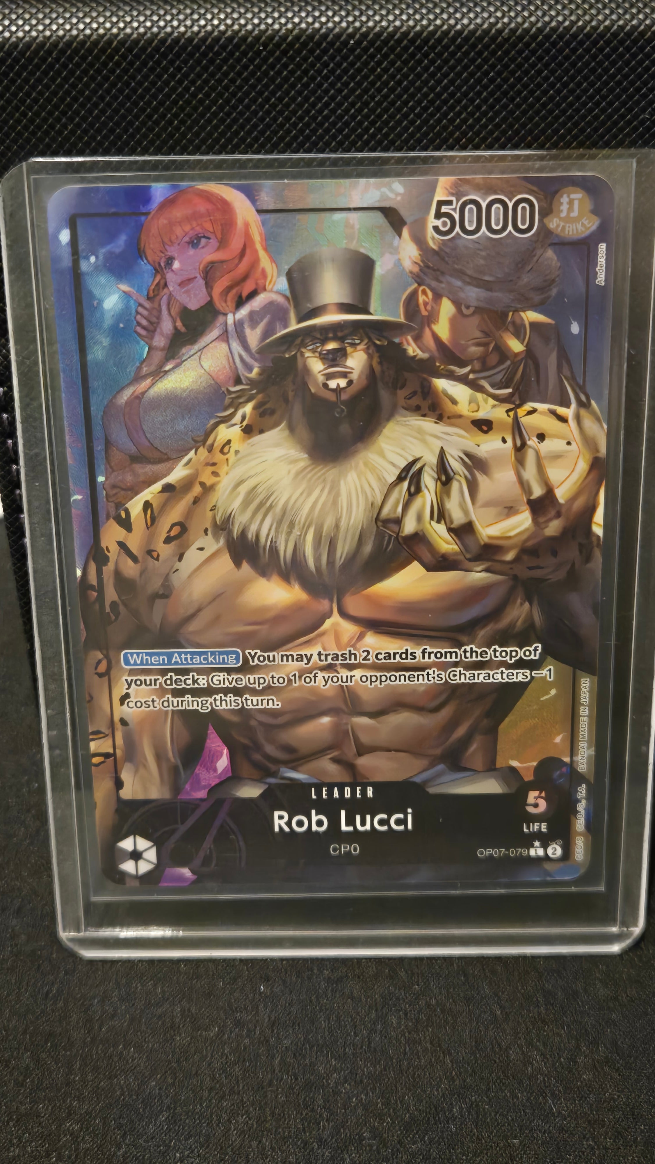 One Piece TCG - Rob Lucci (079) (Parallel) - OP07 - OP07-079