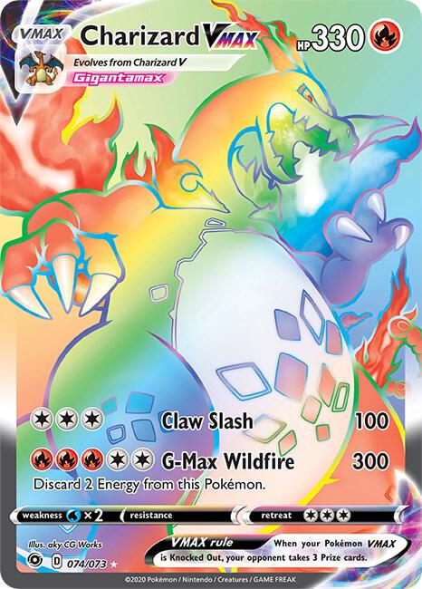 Pokemon TCG - Charizard VMAX - D 074/073
