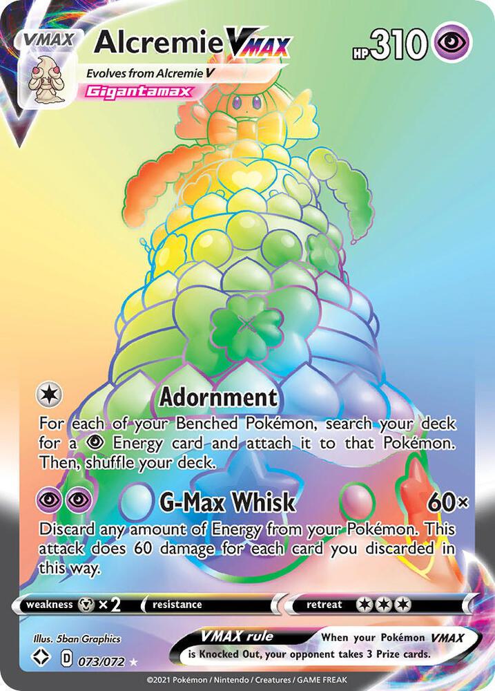 Pokemon TCG - Alcremie VMAX (Secret) - Shining Fates 073/072