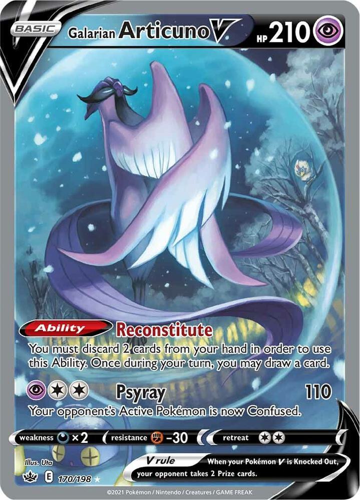 Pokemon TCG - Galarian Articuno V - E 170/198 - ENG