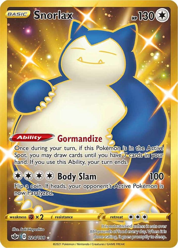 Pokemon TCG - Snorlax - 224/198 - ENG