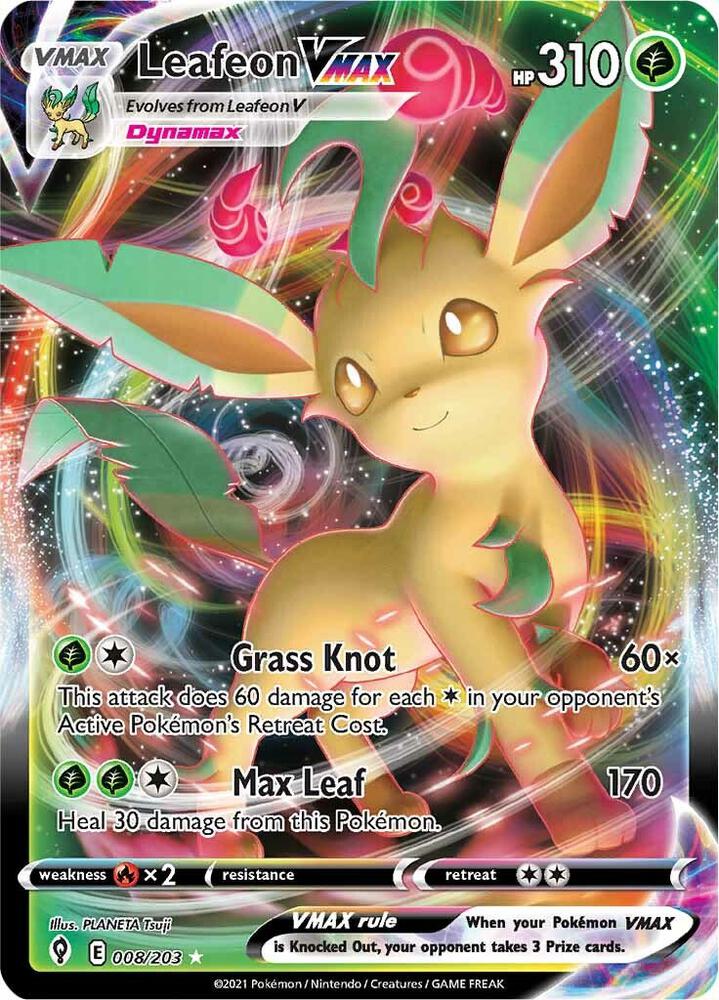 Pokemon TCG - Leafeon VMAX - 008/203