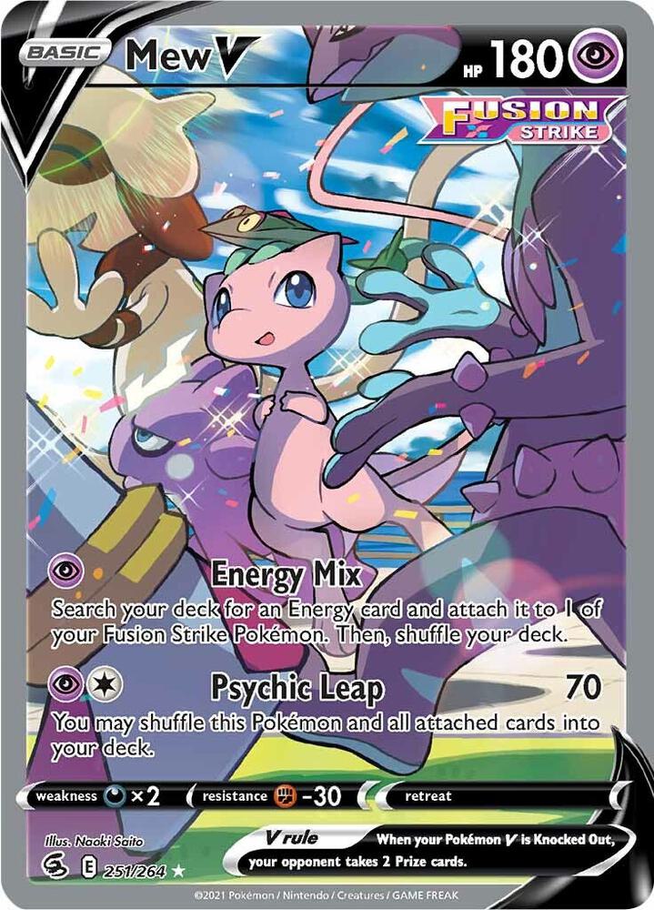 Pokemon TCG - Mew V (Alternate Full Art) - SWSH08: Fusion Strike