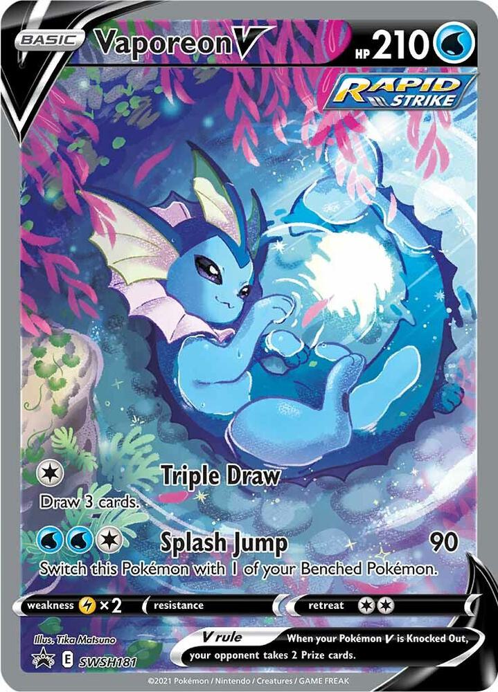 Pokemon TCG - Vaporeon V - SWSH181 Promo