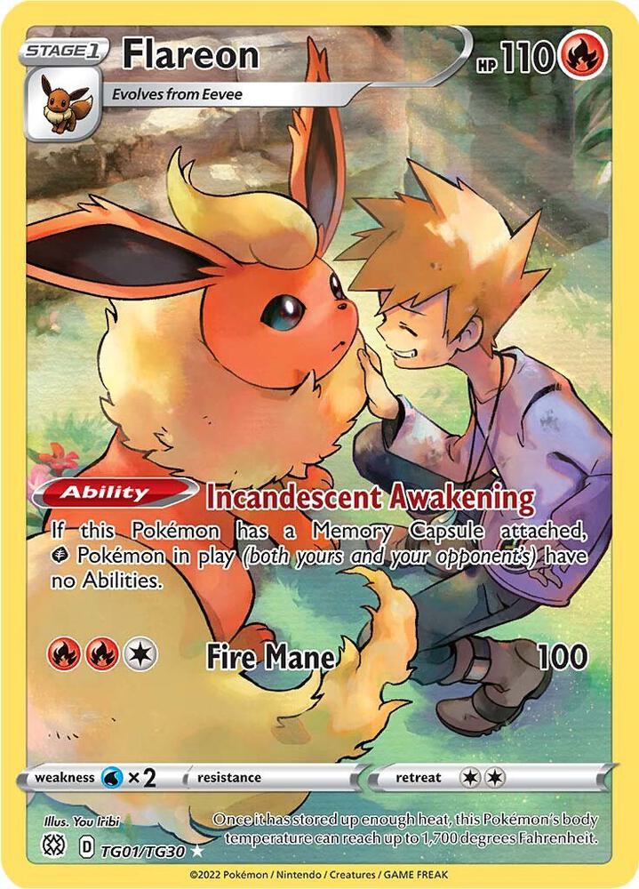 Pokemon TCG - Flareon - D TG01/TG30