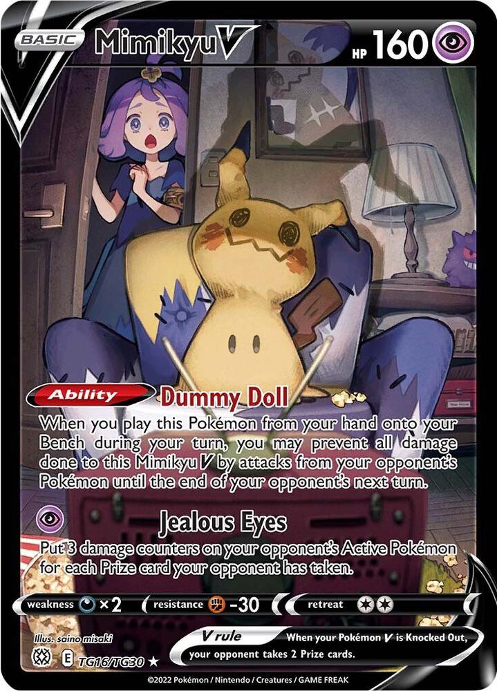 Pokemon TCG - Mimikyu V TG16/TG30