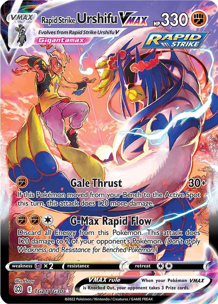 Pokemon TCG - Rapid Strike Urshifu VMAX - TG21/TG30