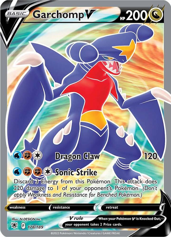 Pokemon TCG - Garchomp V - 178/189