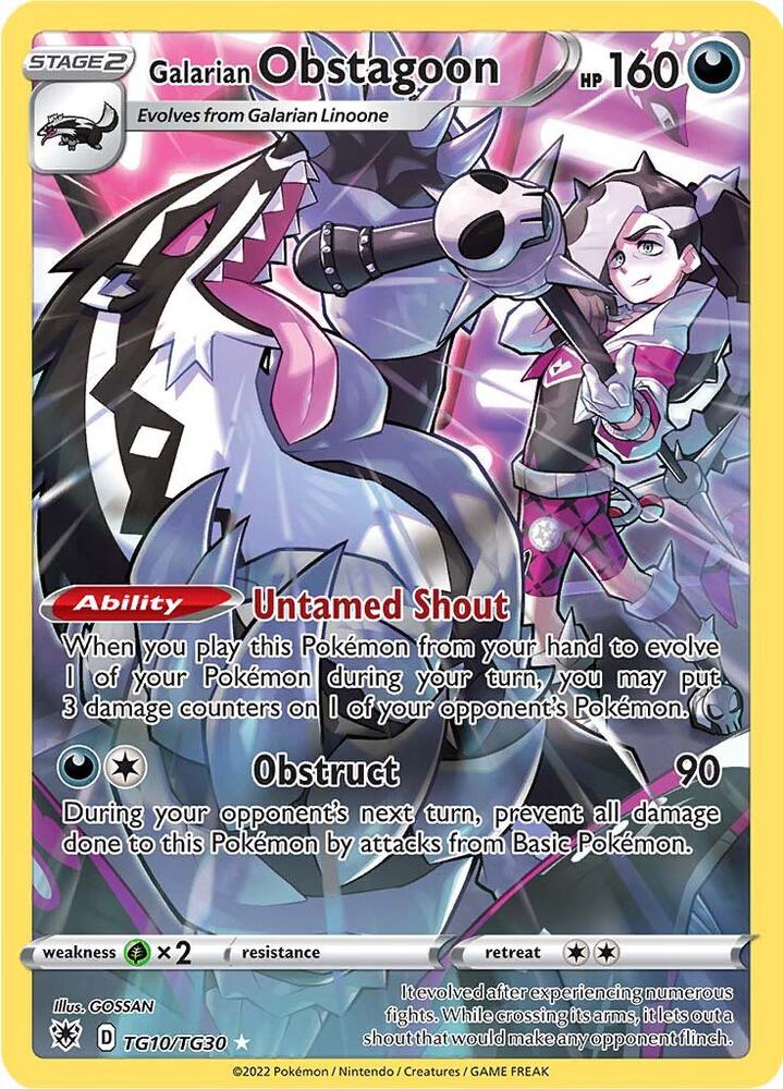 Pokemon TCG - Galarian Obstagoon TG10/TG30