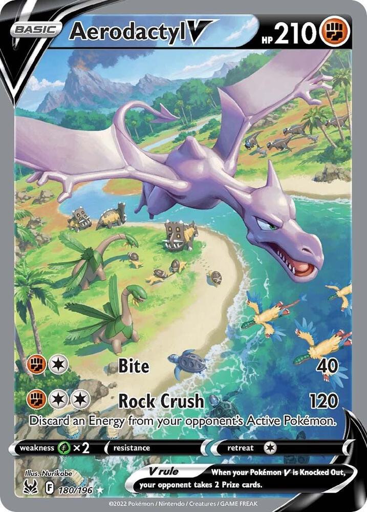 Pokemon TCG - Aerodactyl V - F 180/196 - ENG
