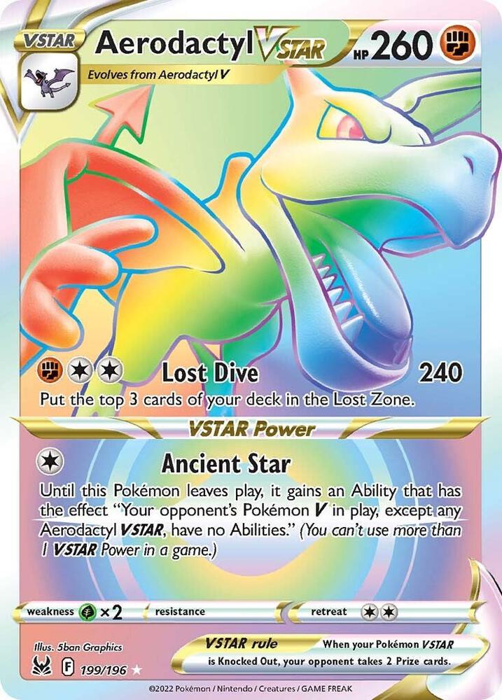 Pokemon TCG - Aerodactyl VSTAR - 199/196