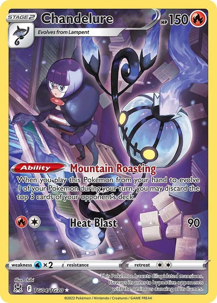 Pokemon TCG - Chandelure SWSH11: Lost Origin Trainer Gallery TG04/TG30