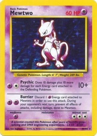 Pokemon TCG - Mewtwo Unlimited Base Set