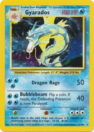 Pokemon TCG - Gyarados Unlimited Base Set
