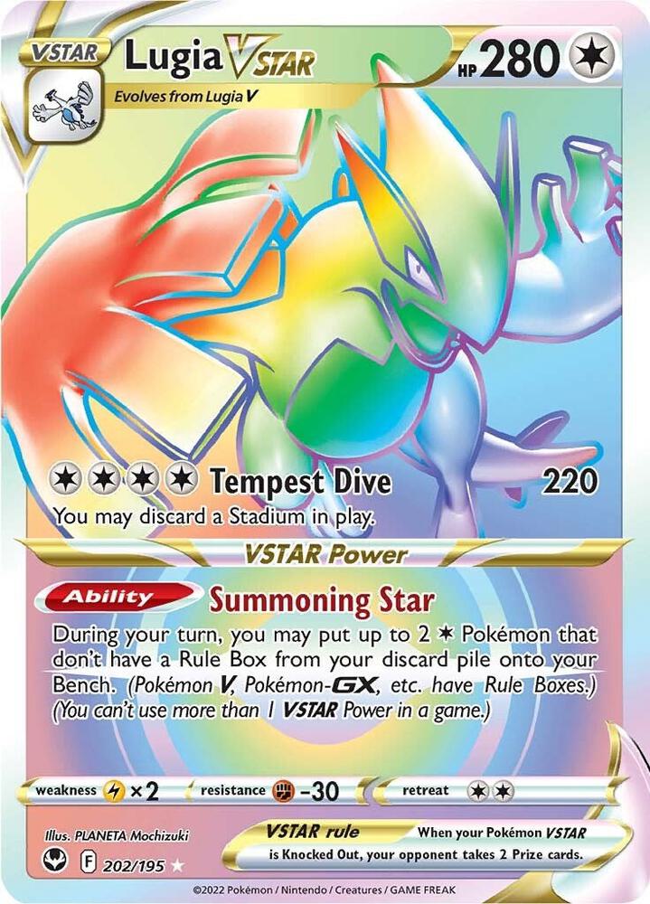 Pokemon TCG - Lugia VSTAR - F 202/195 - ENG