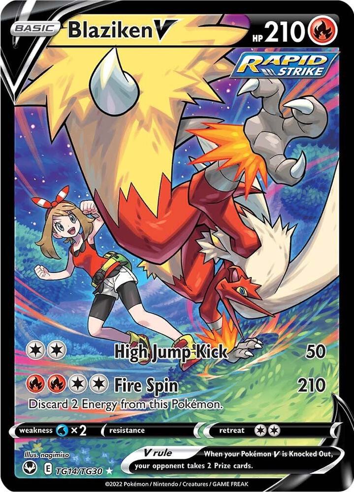 Pokemon TCG - Blaziken V - Silver Tempest Trainer Gallery