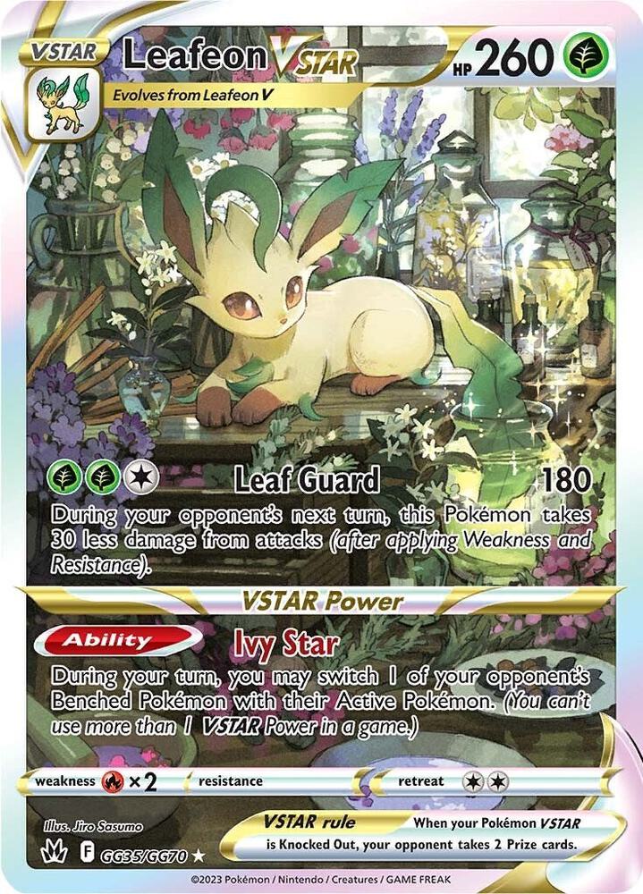 Pokemon TCG - Leafeon VSTAR Crown Zenith GG35/GG70