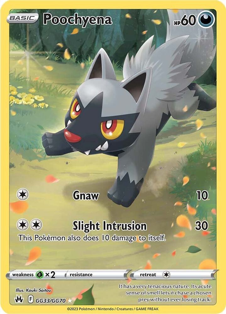 Pokemon TCG - Poochyena Crown Zenith GG33/GG70