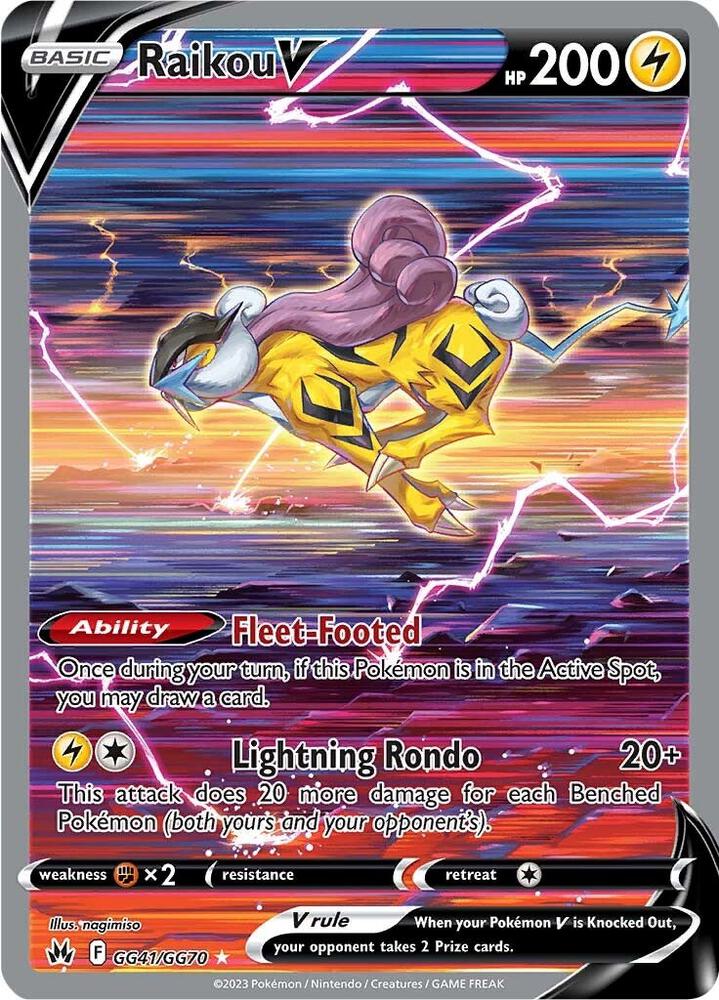 Pokemon TCG - Raikou V - GG41/GG70 -  ENG