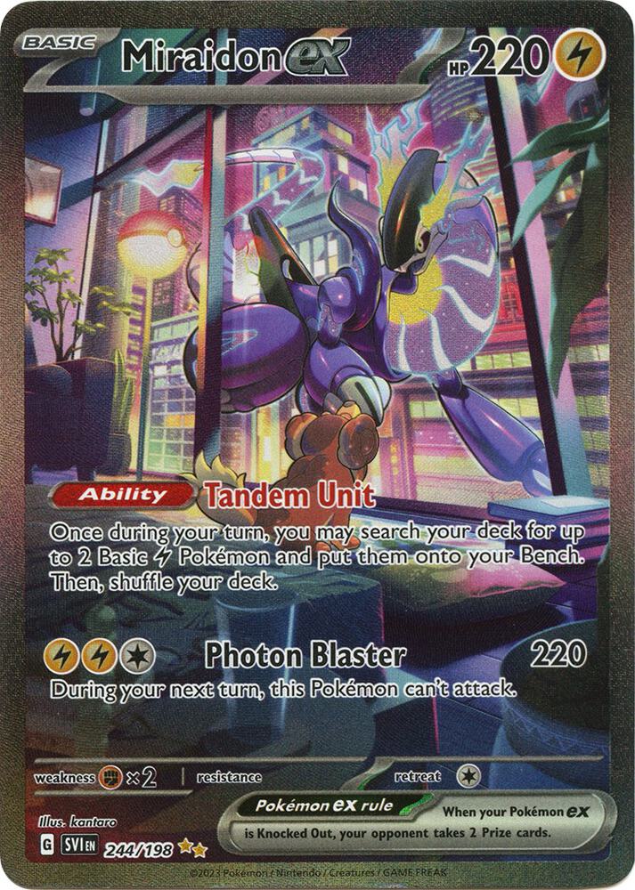 Pokemon TCG - Miraidon EX - SVI EN 244/198