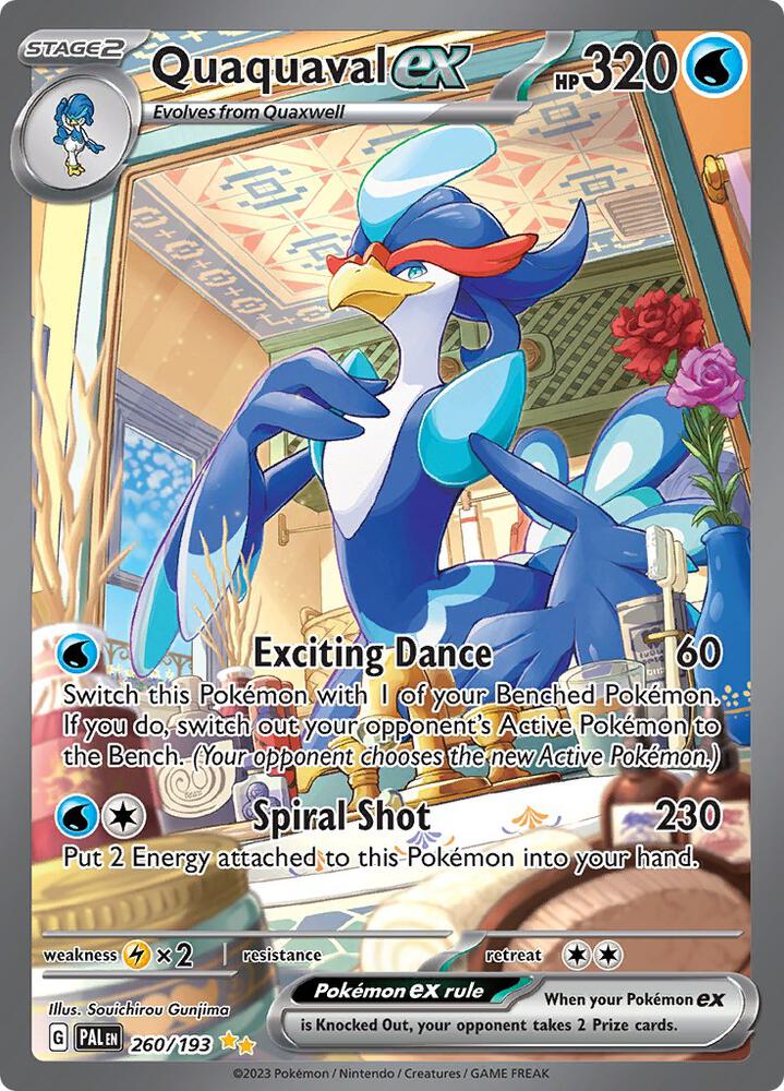 Pokemon TCG - Quaquaval EX - PAL EN 260/193