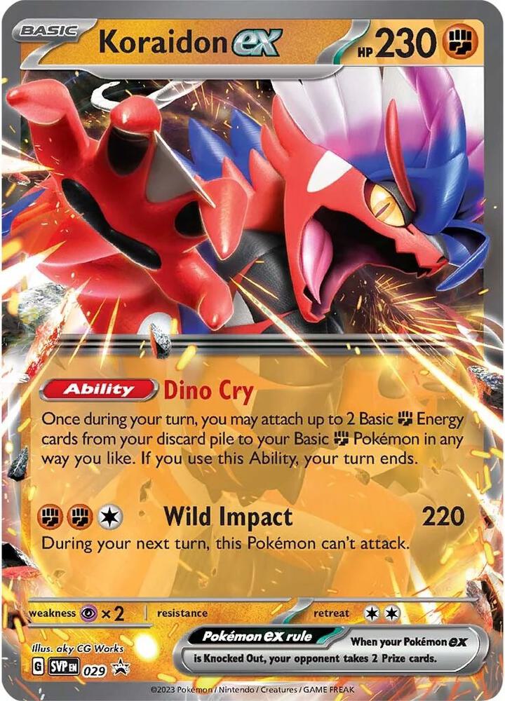 Pokemon TCG - Koraidon EX - SVP EN 029 Promo