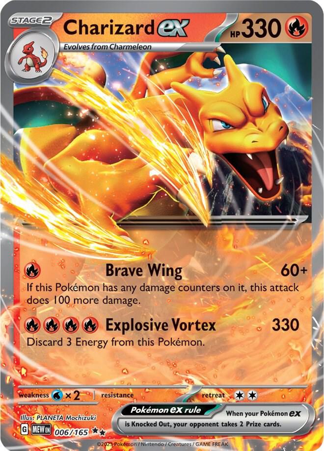 Pokemon TCG - Charizard ex MEW EN 006/165