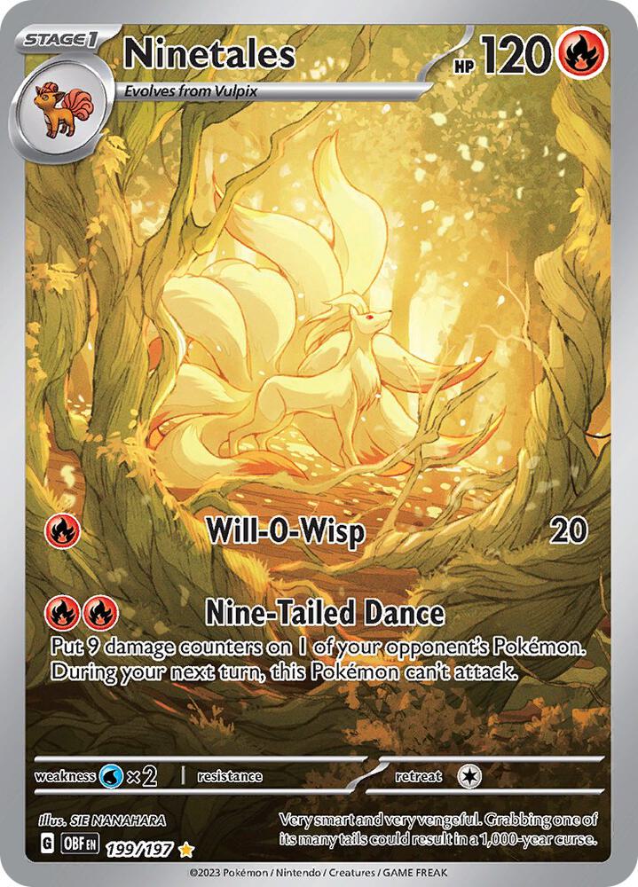 Pokemon TCG - Ninetales OBF EN 199/197