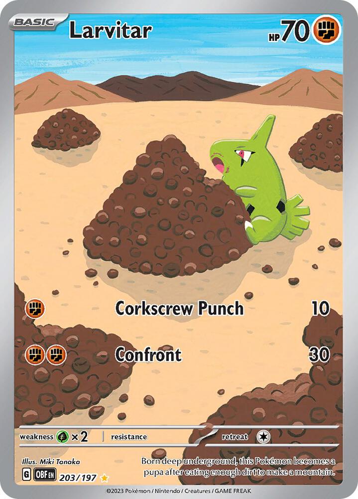 Pokemon TCG - Larvitar OBF EN 203/197