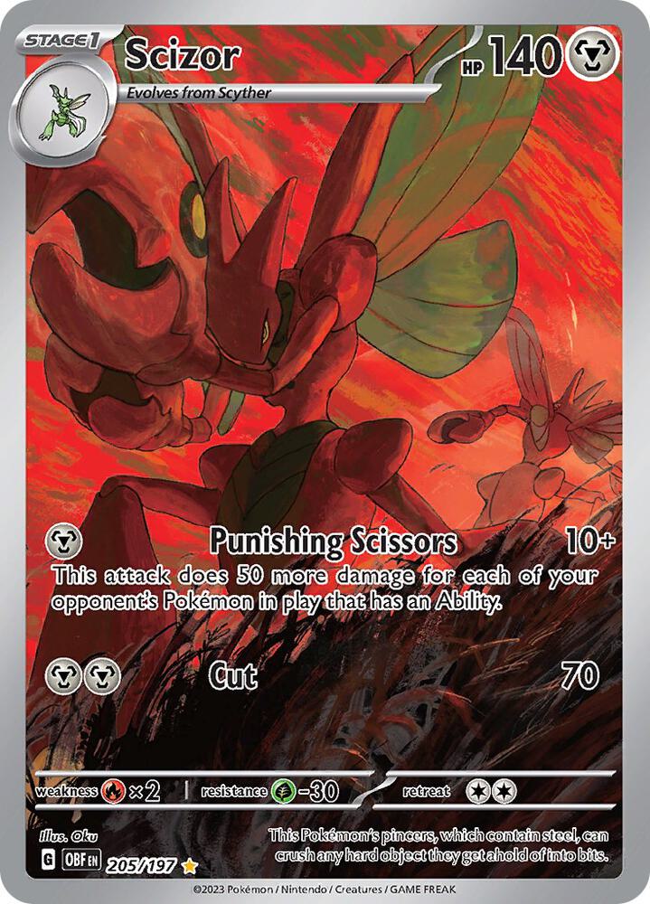 Pokemon TCG - Scizor OBF EN 205/197