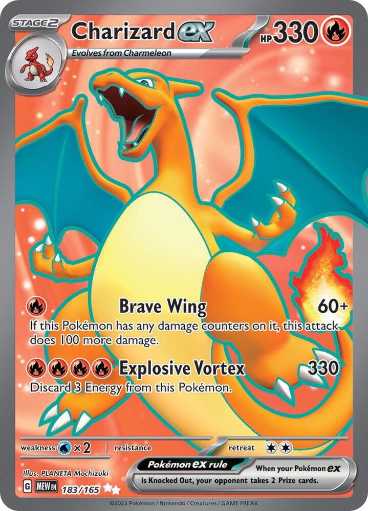 Pokemon TCG - Charizard ex - MEW 183/165