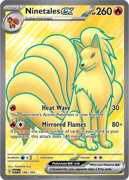 Pokemon TCG - Ninetales ex MEW EN 186/165