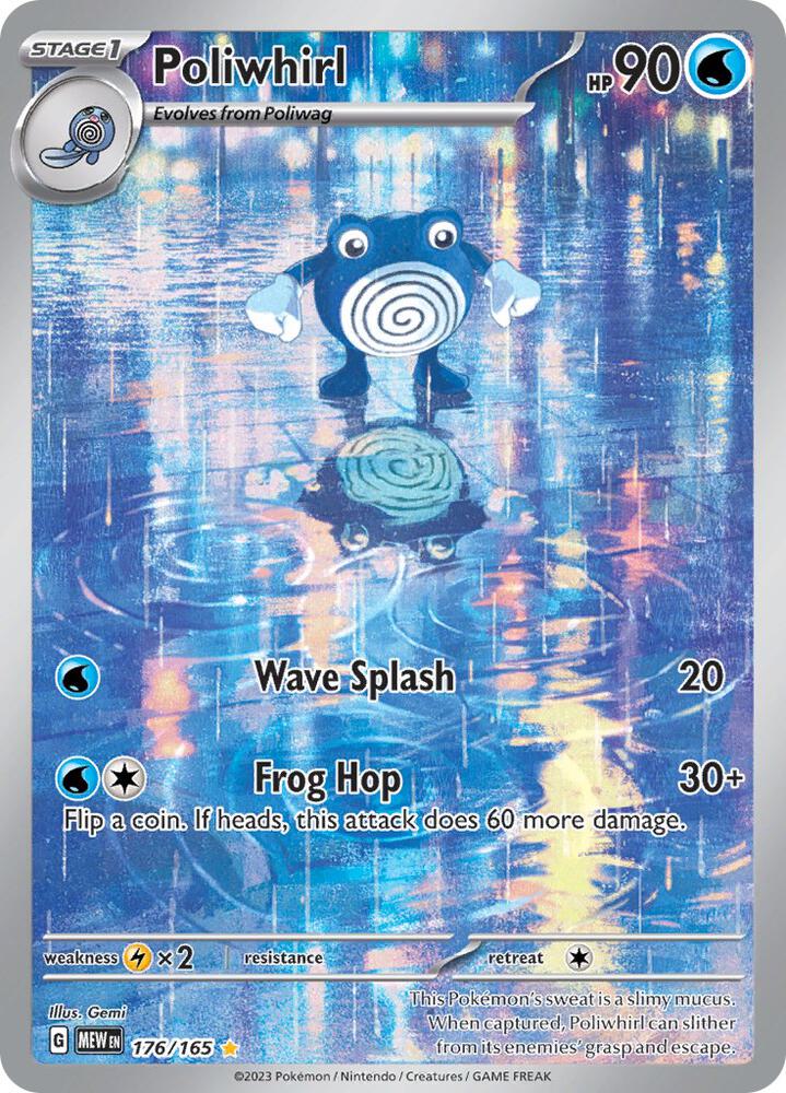 Pokemon TCG - Poliwhirl - MEW EN 176/165