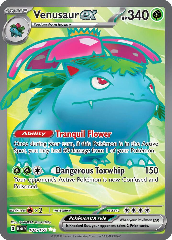 Pokemon TCG- Venusaur ex - MEW 182/165