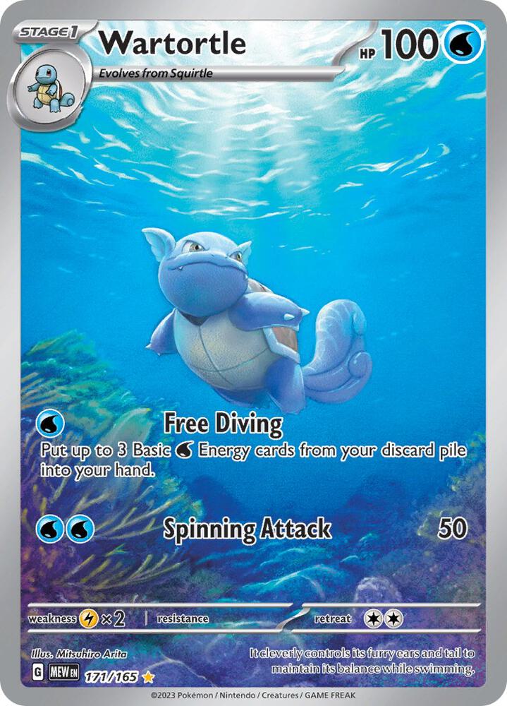 Pokemon TCG -  Wartortle - MEW 171/165