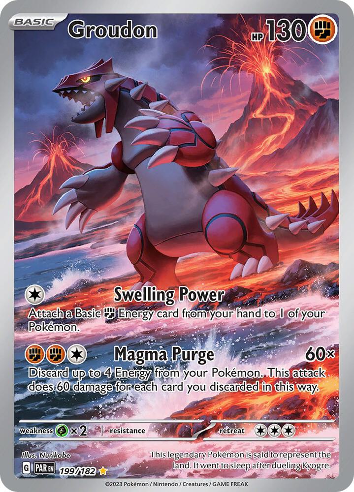 Pokemon TCG - Groudon - PAR EN 199/182 - ENG
