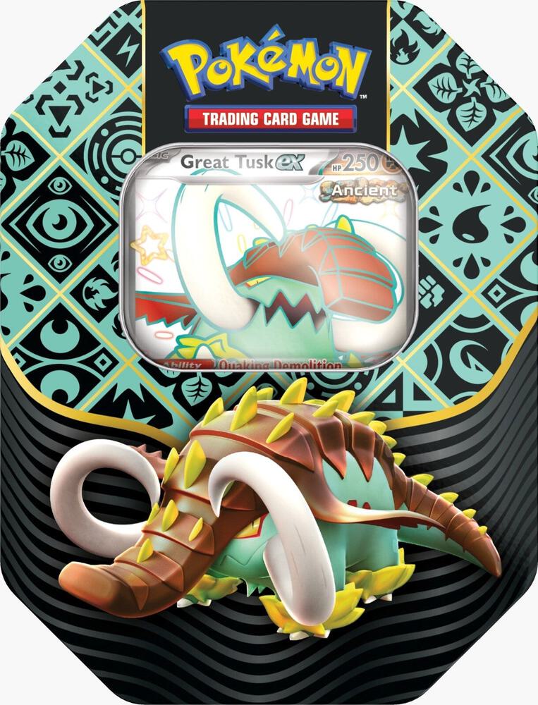 Pokemon TCG - Paldean Fates International Tin Great Tusk ex