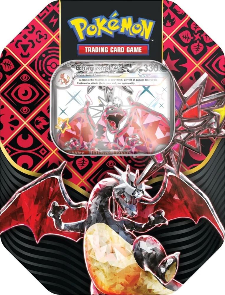 Pokemon TCG - Paldean Fates International Tin Charizard ex